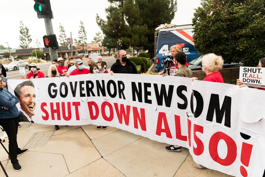 Protesters gather in Porter Ranch to rally against SoCalGas’s settlement for 2015 Aliso Canyon gas leak