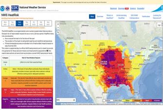 New Color-Coded Heat Risk Tool 