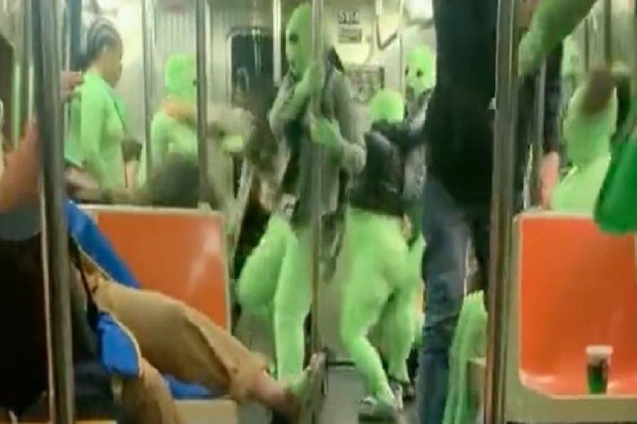 NYC Green Bodysuit Subway Gang
